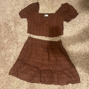 Hollister Two-Piece Skirt and Top Set